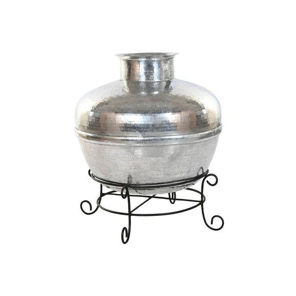 Vase Home ESPRIT Black Silver Aluminium Iron 75 x 75 x 90 cm-0