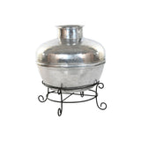 Vase Home ESPRIT Black Silver Aluminium Iron 75 x 75 x 90 cm-0