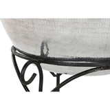 Vase Home ESPRIT Black Silver Aluminium 45 x 45 x 95 cm-3