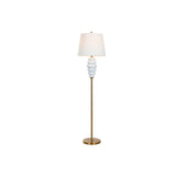 Floor Lamp Home ESPRIT White Golden 220 V 43 x 43 x 170 cm-0