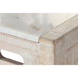 Table set with chairs Home ESPRIT White Natural 112 x 40 x 96 cm-3