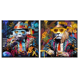 Canvas Home ESPRIT polystyrene Canvas 83 x 3,7 x 83 cm-0