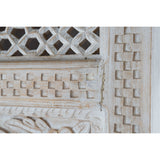 Shelves Home ESPRIT White Mango wood MDF Wood 180 x 40 x 200 cm-3