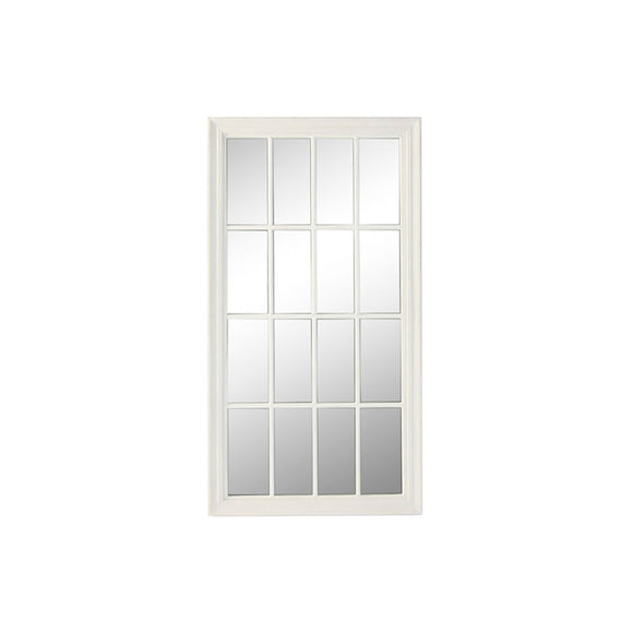 Wall mirror Home ESPRIT White Window 68 x 4 x 128 cm-0
