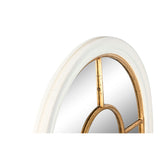 Wall mirror Home ESPRIT White Golden Window 68 x 4 x 128 cm-3