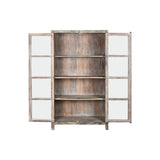 Display Stand Home ESPRIT White Brown Recycled Wood 100 x 40 x 180 cm-5