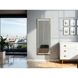 Dressing Mirror Home ESPRIT Golden Aluminium 50 x 0,5 x 150 cm-4