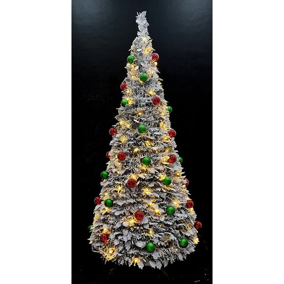 Christmas Tree Home ESPRIT Green PVC Snowfall-0