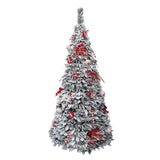 Christmas Tree Home ESPRIT White Red PVC Snowfall-1