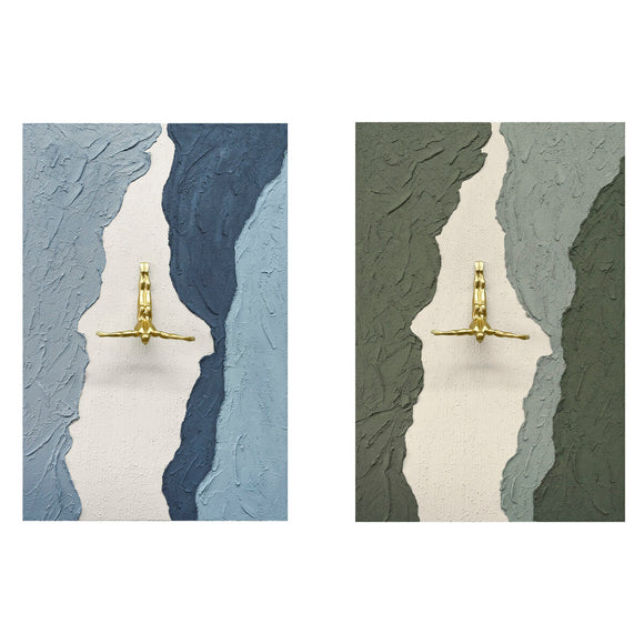 Canvas Home ESPRIT Resin Canvas 80 x 3,5 x 120 cm-0