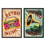 Canvas Home ESPRIT polystyrene Canvas 63 x 3 x 93 cm-0