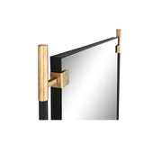 Wall mirror Home ESPRIT Black Golden Modern-0