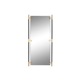 Wall mirror Home ESPRIT Black Golden Modern-1