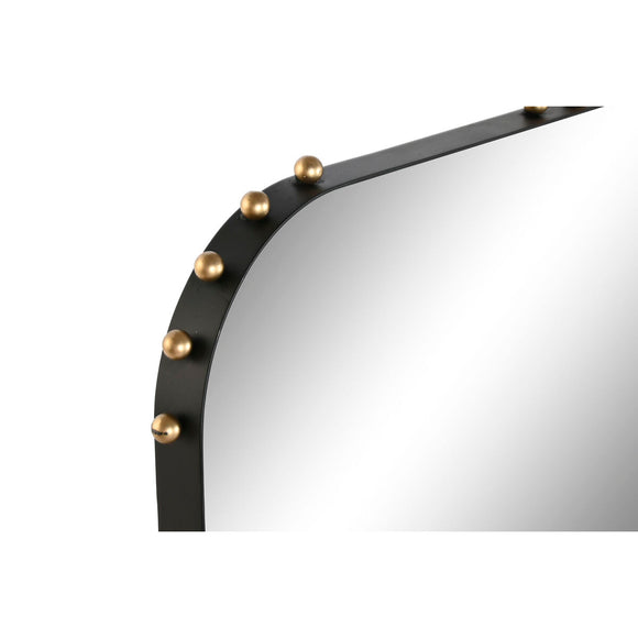 Wall mirror Home ESPRIT Black Golden Modern-0