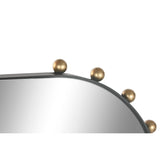 Wall mirror Home ESPRIT Black Golden Modern-3