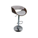 Stool Home ESPRIT Brown Beige Silver Walnut 54 x 53 x 101,5 cm-1