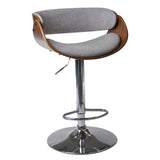 Stool Home ESPRIT Brown Grey Silver Walnut 54 x 53 x 101,5 cm-1