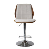 Stool Home ESPRIT Brown Beige Silver Walnut 50 x 52 x 121 cm-1