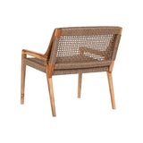 Armchair Home ESPRIT Brown Teak Synthetic fibre 65 X 62 X 72 CM-4