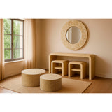 Wall mirror Home ESPRIT White Brown Mosaic Tropical 100 x 4 x 100 cm-4