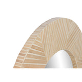 Wall mirror Home ESPRIT White Brown Mosaic Tropical 100 x 4 x 100 cm-3