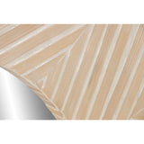 Wall mirror Home ESPRIT White Brown Mosaic Tropical 100 x 4 x 100 cm-2