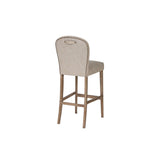 Stool Home ESPRIT White Leather-4