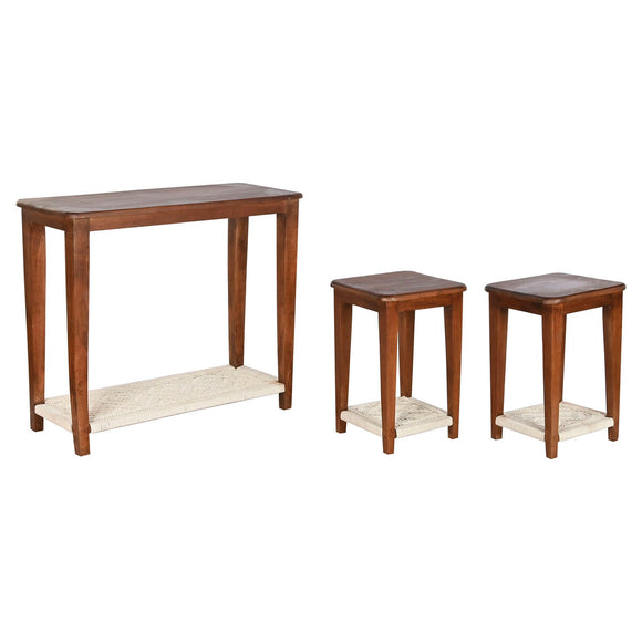 Set of 3 tables Home ESPRIT Brown 95 x 40 x 81 cm (3 Pieces)-0