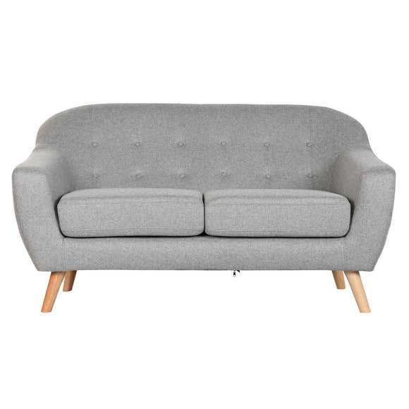 Sofa Home ESPRIT Grey Cream Natural Scandi 146 x 84 x 82 cm-0