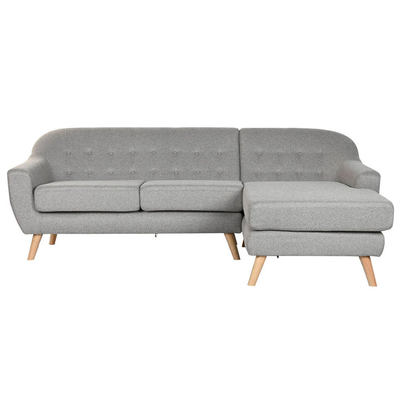 Sofa Home ESPRIT Grey Cream Scandi 226 x 144 x 84 cm-0