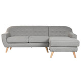 Sofa Home ESPRIT Grey Cream Scandi 226 x 144 x 84 cm-0