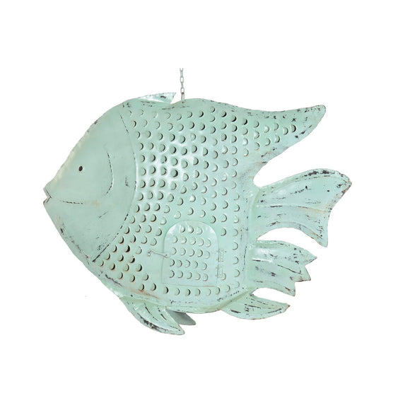 Decorative Figure Home ESPRIT Blue Fish 108 X 16 X 80 cm-0