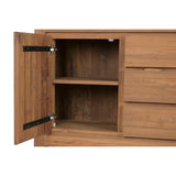 Display Stand Home ESPRIT Crystal Teak 160 X 45 X 210 CM-3