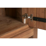 Display Stand Home ESPRIT Crystal Teak 160 X 45 X 210 CM-12