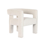Armchair Home ESPRIT White Polyester Wood 67 X 61,5 X 67,5 CM-0