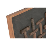 Painting Home ESPRIT Pinewood Recycled Wood 82 x 4 x 122 cm-4