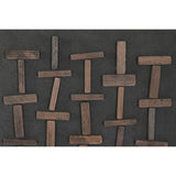 Painting Home ESPRIT Pinewood Recycled Wood 82 x 4 x 122 cm-3