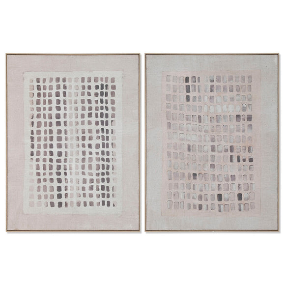 Painting Home ESPRIT White Beige Modern Scandinavian 90 x 4 x 120 cm (2 Units)-0