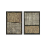 Painting Home ESPRIT Brown Black Modern Urban 100 x 4 x 140 cm (2 Units)-0