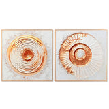 Painting Home ESPRIT Aluminium MDF Wood 80 x 3,5 x 80 cm-0