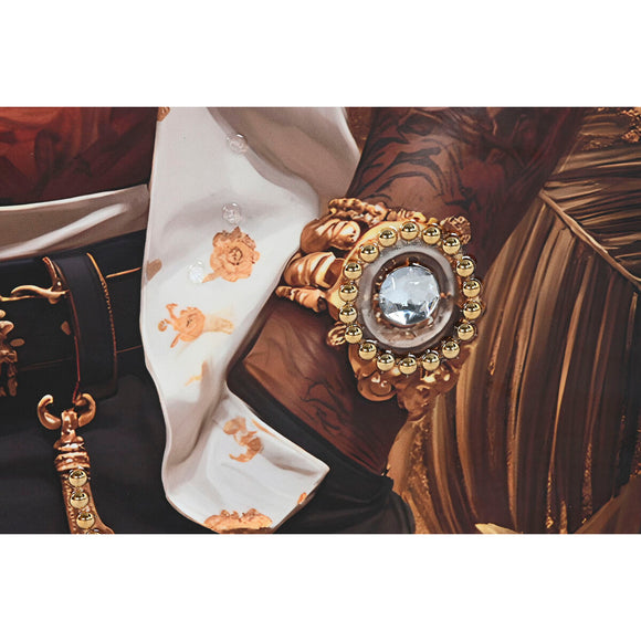 Canvas Home ESPRIT Cow Modern Bull Lacquered 62 x 4 x 122 cm (3 Units)-0