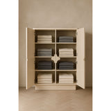 Cupboard Home ESPRIT Beige Wood 100 X 40 X 134 CM-1