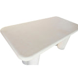 Dining Table Home ESPRIT White Resin MDF Wood 180 x 90 x 76 cm-4