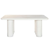 Dining Table Home ESPRIT White Resin MDF Wood 180 x 90 x 76 cm-1