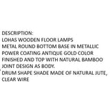 Floor Lamp Home ESPRIT Brown 220 V 40 x 40 x 150 cm-1