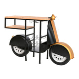 Bottle rack Home ESPRIT Black Golden 134 X 36 X 92 CM-0