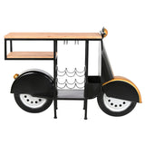 Bottle rack Home ESPRIT Black Golden 134 X 36 X 92 CM-1