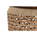 Set of 3 tables Home ESPRIT Brown 70 X 70 X 35 CM (3 Units)-3