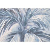 Canvas Home ESPRIT Blue White Palms Tropical 82,5 x 3,5 x 122,5 cm (2 Units)-3