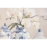 Canvas Home ESPRIT Blue White Oriental Vase 122,5 X 4,5 X 82,5 CM (2 Units)-3